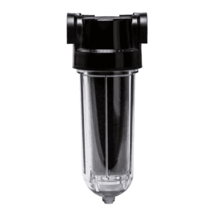 Filtre à charbon actif transparent et noir, cuve porte-filtre pour la filtration de l'eau