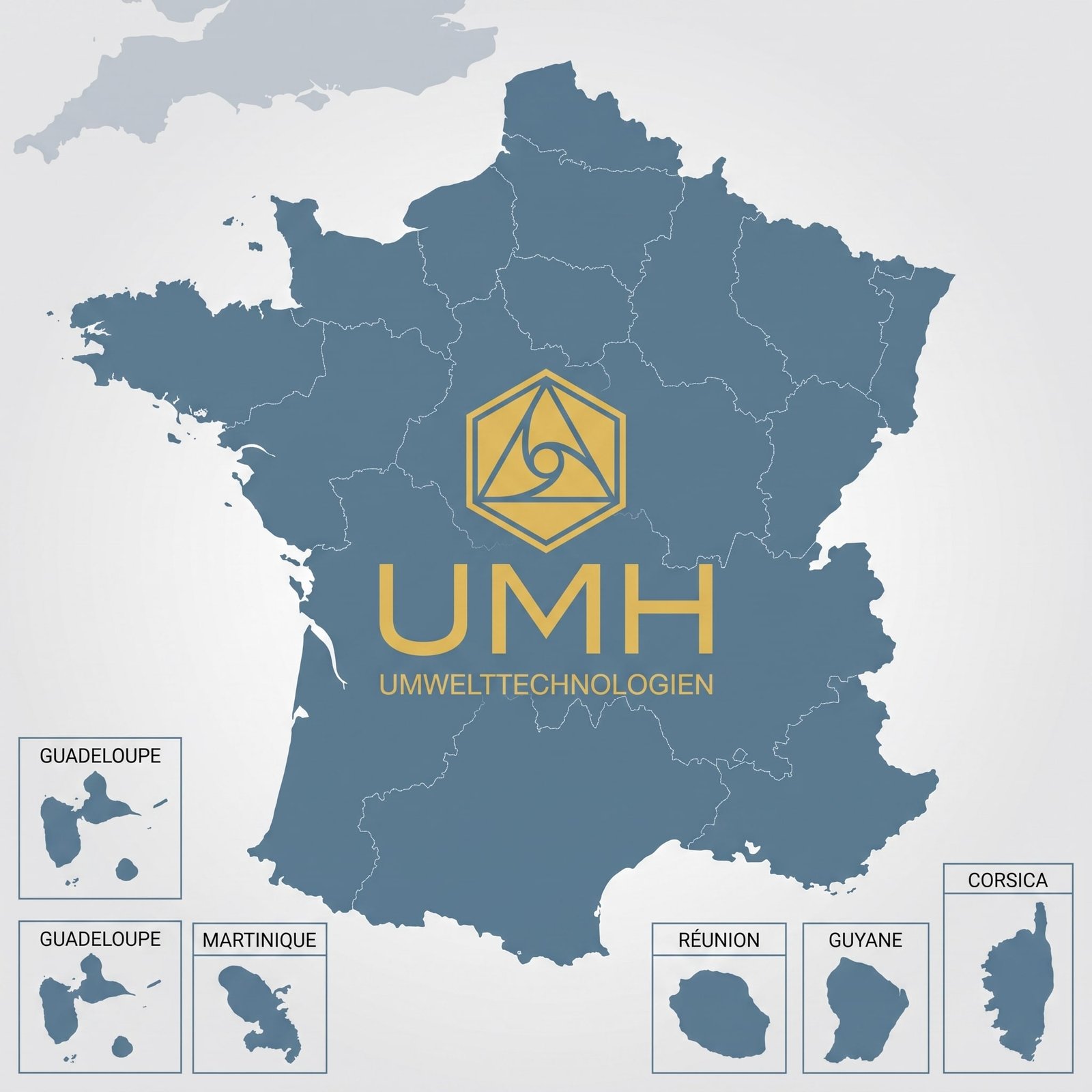Carte de couverture nationale Eaulife Importateur Exclusif UMH France et DOM-TOM