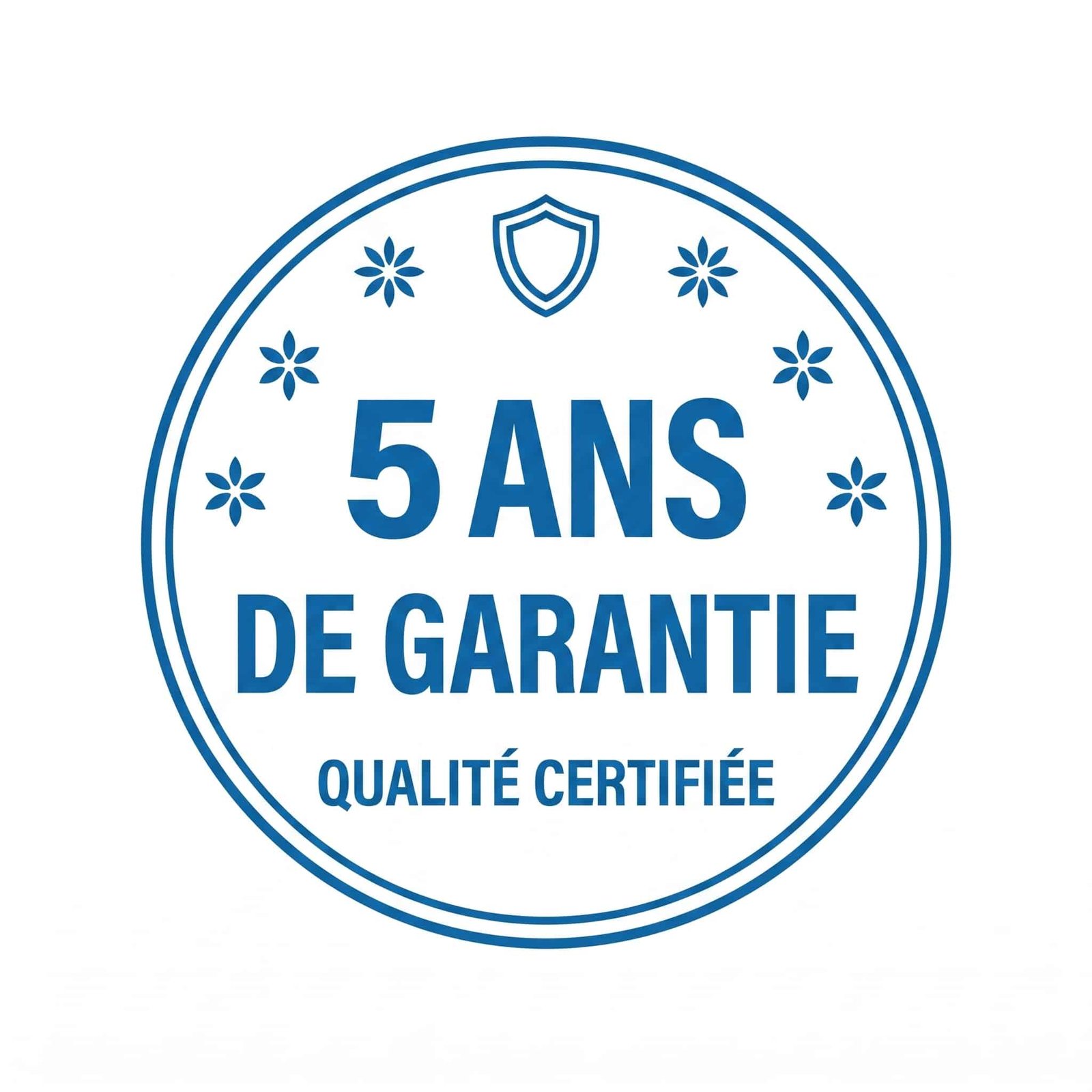 Badge Officiel Garantie 5 ans UMH France — Matériel et fonctionnement certifié Eaulife